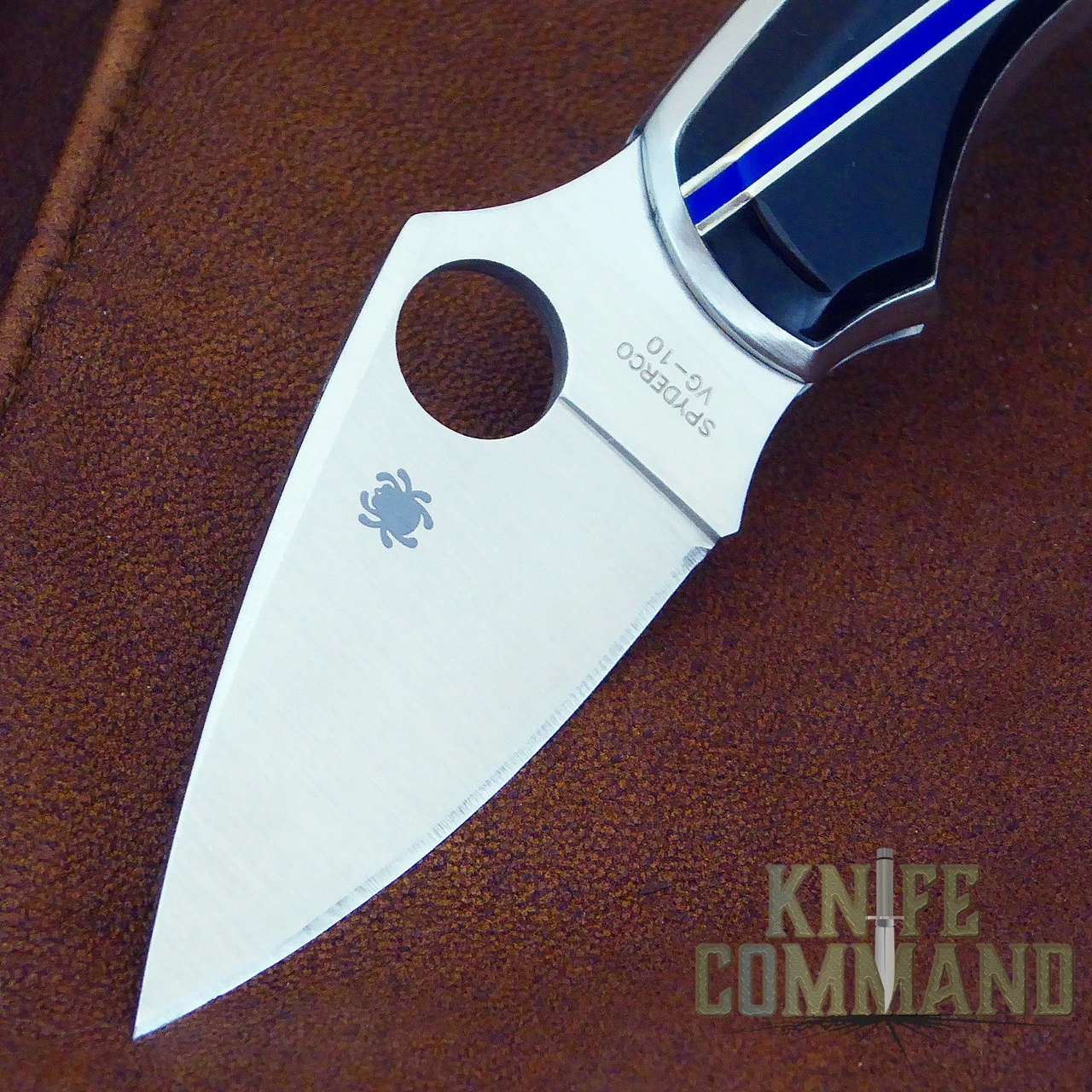 Spyderco Dragonfly Santa Fe Stoneworks Blue Line Police Special Knife 5 Spyderco Dragonfly Santa Fe Stoneworks Blue Line Police Special Knife - Image 3