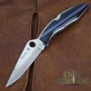 Spyderco Police Santa Fe Stoneworks Blue Line Special Knife -Chic Knives Store SPYDERCO POLICE BLUE LINE 28614.1510523888.1280.1280