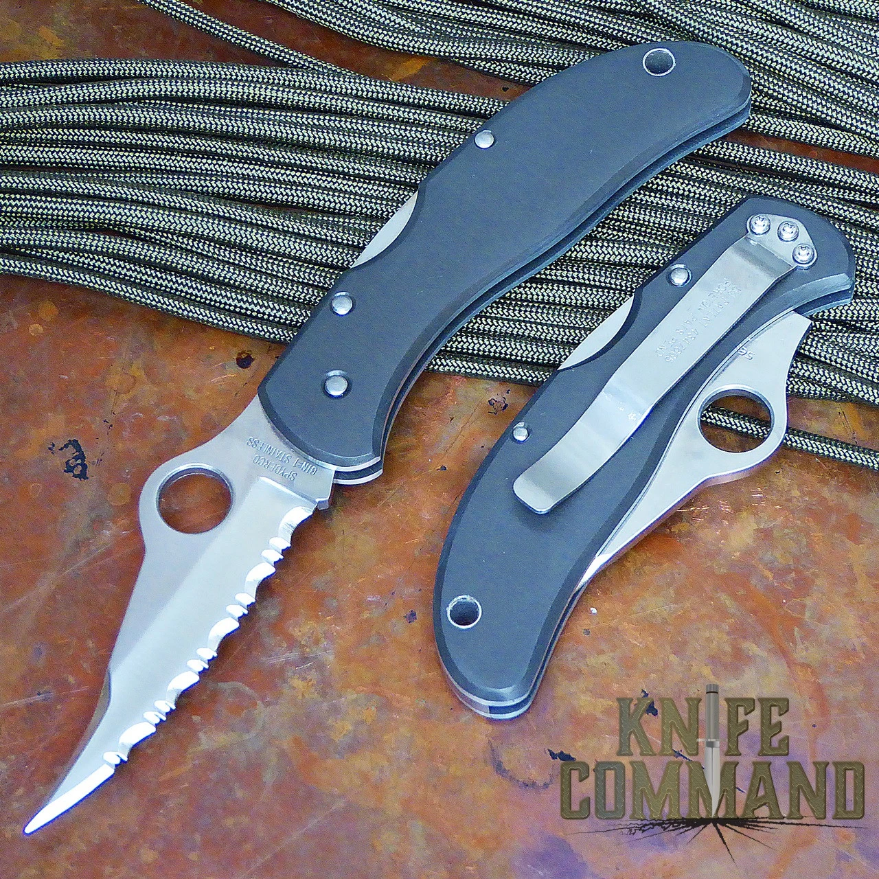 Spyderco Worker Tufram GIN-1 Serrated Edge Knife 3 Spyderco Worker Tufram GIN-1 Serrated Edge Knife