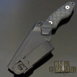 Wander Tactical Custom Barracuda Fixed Blade Knife Black Micarta / Black Blood Blade -Chic Knives Store WANDER BARRACUDA BLACK BLK BLOOD SHBK 28890.1617649970.1280.1280
