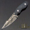 Wander Tactical Custom Barracuda Fixed Blade Knife Black Micarta / Black Blood Blade -Chic Knives Store WANDER BARRACUDA BLACK BLK BLOOD 92638.1617649970.1280.1280