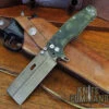Wander Tactical Custom Franken Extreme Duty Folding Knife Green Micarta Raw -Chic Knives Store WANDER FRANKEN BEV 83718.1629478707.1280.1280