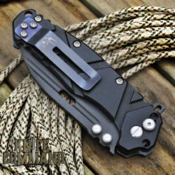 Wander Tactical Hurricane Gen 3 Extreme Duty Folding Knife Black Black Aluminum -Chic Knives Store WANDER HURRICANE GEN 3 BLACK BLACK CL 75187.1572541421.1280.1280