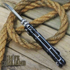 Wander Tactical Hurricane Gen 3 Extreme Duty Folding Knife Black Aluminum -Chic Knives Store WANDER HURRICANE GEN 3 BLACK STONE HDLBK 33963.1565816217.1280.1280