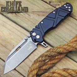 Wander Tactical Hurricane Gen 3 Extreme Duty Folding Knife Black Aluminum