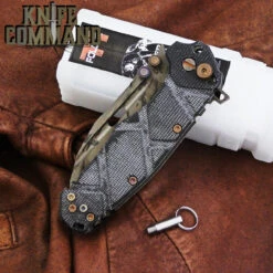 Wander Tactical Custom Hurricane TI Extreme Duty Folding Knife Black Blood Black Micarta -Chic Knives Store WANDER HURRICANE TI BLACK BLOOD BLK MIC 180131 CL 46408.1517439939.1280.1280