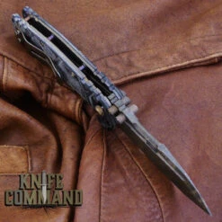 Wander Tactical Custom Hurricane TI Extreme Duty Folding Knife Ice Brush Black Micarta 1 -Chic Knives Store WANDER HURRICANE TI ICE BLK MIC 180131 1 HDLBK 18004.1517449203.1280.1280