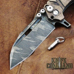Wander Tactical Custom Hurricane TI Extreme Duty Folding Knife Ice Brush Natural Maple -Chic Knives Store WANDER HURRICANE TI MAPLE NAT ICE BLD 67608.1519931962.1280.1280