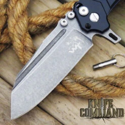 Wander Tactical Mistral Gen 3 Extreme Duty Folding Knife Black Aluminum -Chic Knives Store WANDER MISTRAL GEN 3 BLACK STONE BLD 77012.1565816171.1280.1280