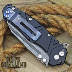 Wander Tactical Mistral Gen 3 Extreme Duty Folding Knife Black Aluminum -Chic Knives Store WANDER MISTRAL GEN 3 BLACK STONE CL 96843.1565816171.1280.1280