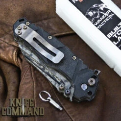 Wander Tactical Custom Mistral TI Extreme Duty Folding Knife Black Blood Black Micarta -Chic Knives Store WANDER MISTRAL TI BLACK BLOOD BLK MIC 180131 CL 80047.1517449059.1280.1280
