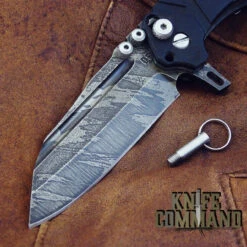 Wander Tactical Custom Mistral Ebony Ti Extreme Duty Folding Knife Ice Brush -Chic Knives Store WANDER MISTRAL TI EBONY ICE BLD 31467.1519929685.1280.1280