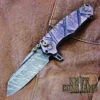 Wander Tactical Custom Mistral Purple Maple TI Extreme Duty Folding Knife Ice Brush -Chic Knives Store WANDER MISTRAL TI PURPLE MAPLE ICE 60735.1519956500.1280.1280