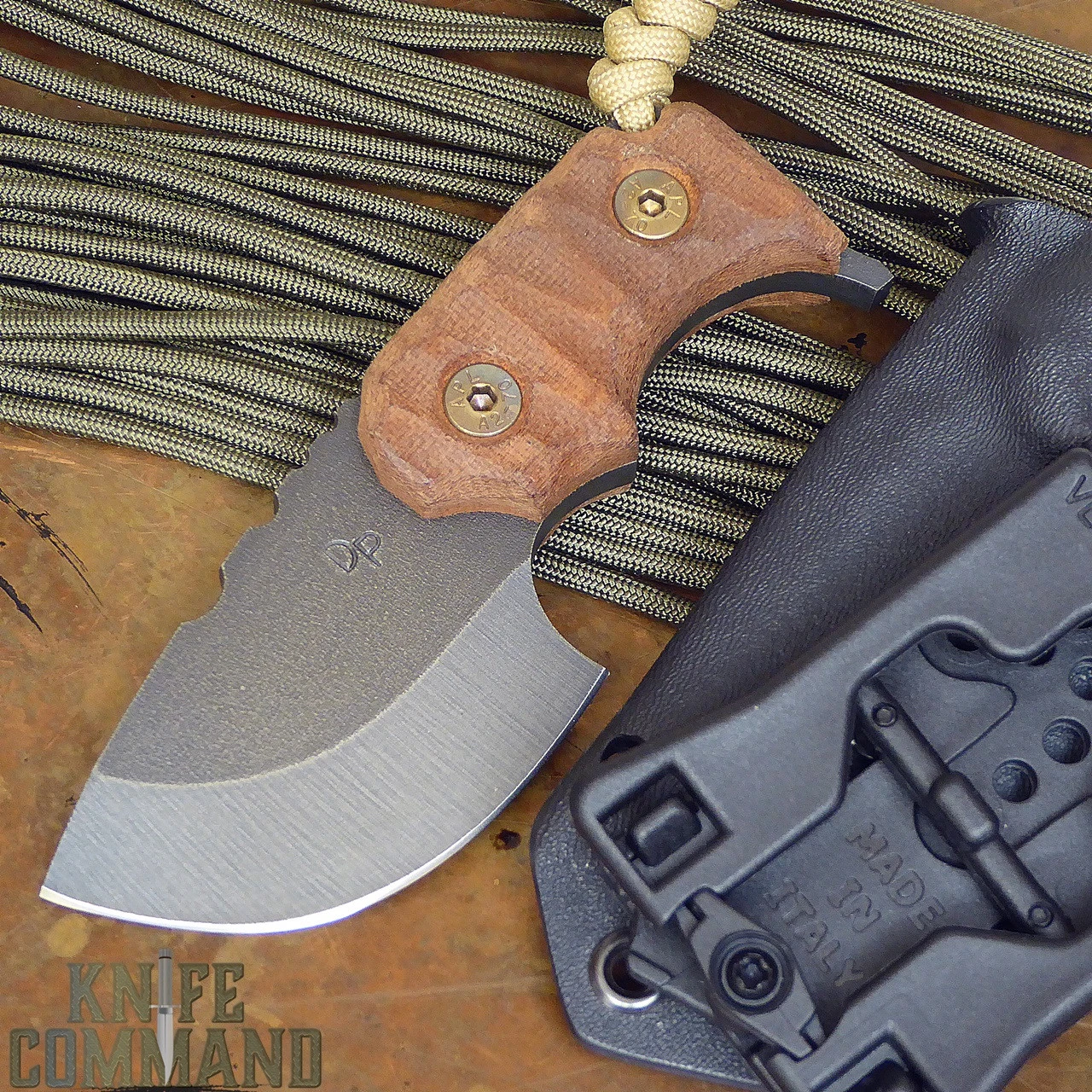 Wander Tactical Tricertops Knife Cherry Brown Micarta Raw Gunkote 4 Wander Tactical Tricertops Knife Cherry Brown Micarta Raw Gunkote - Image 2