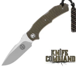 Pohl Force Mike Five Tactical 1095 Green G10 Tactical Folding Knife